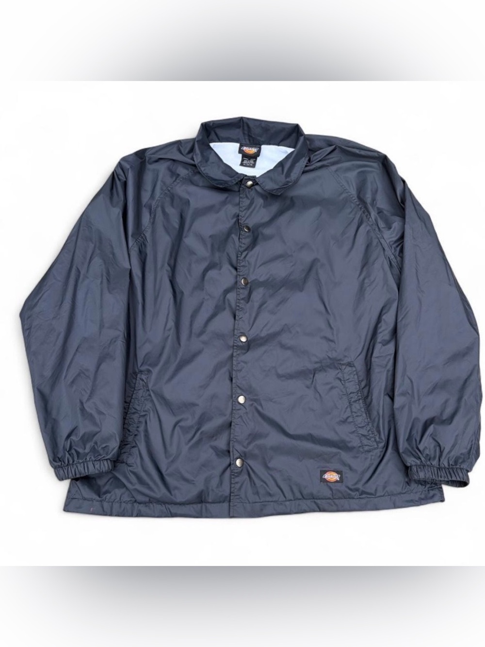 Dickies Men's XL Snap Front Black Nylon Jacket